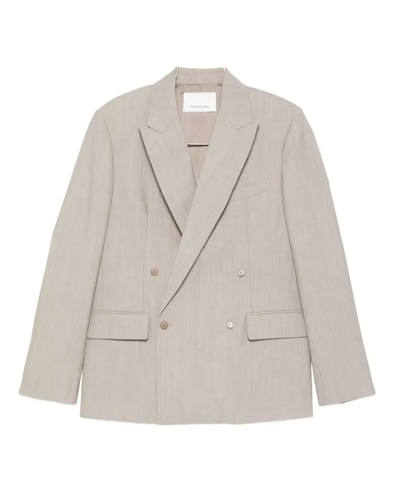 FRANKIE Shop double-breasted blazer - Nude Nude