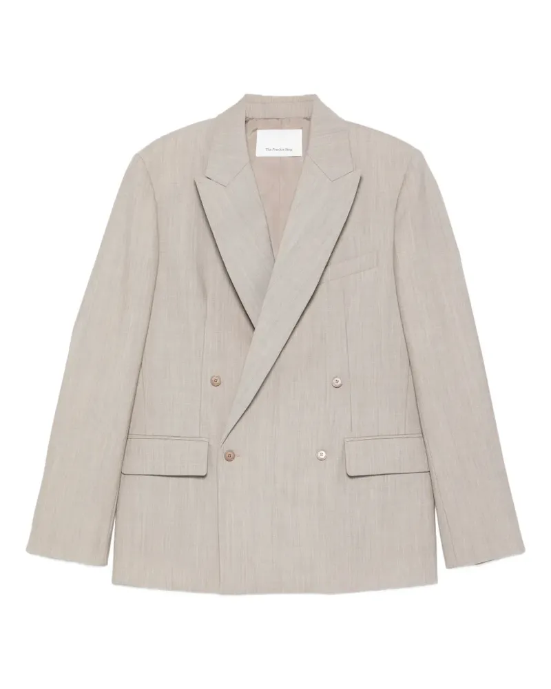 FRANKIE Shop double-breasted blazer - Nude Nude