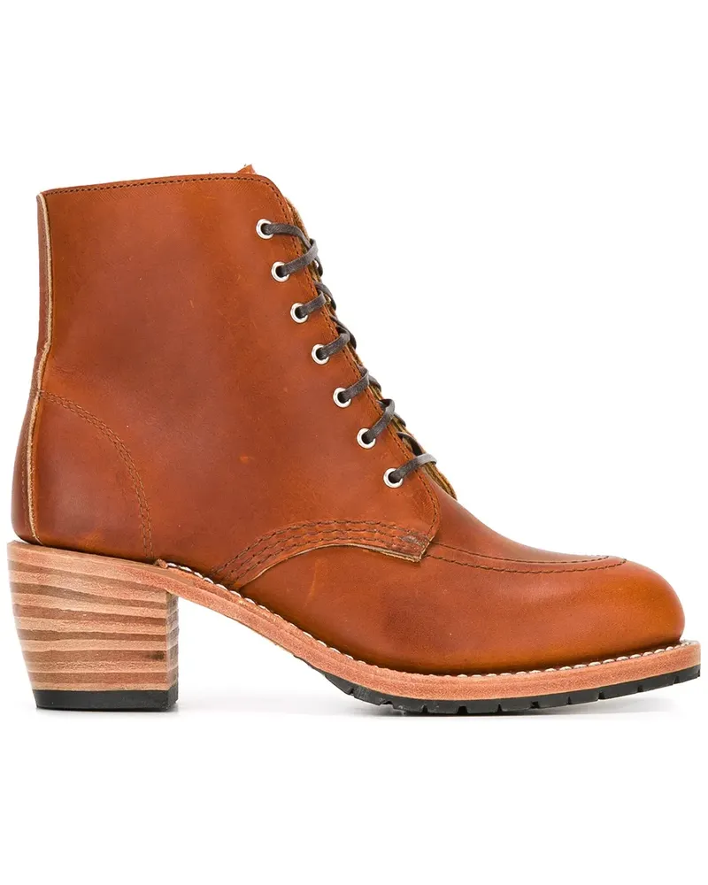 Red Wing Shoes Schnürstiefeletten mit Schichtabsatz - Braun Braun