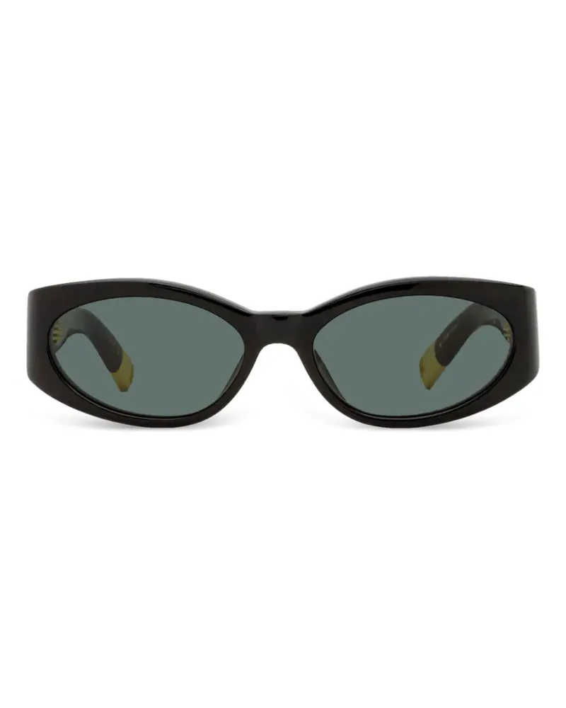 Jacquemus JAC4S Ovalo Sonnenbrille - Schwarz Schwarz