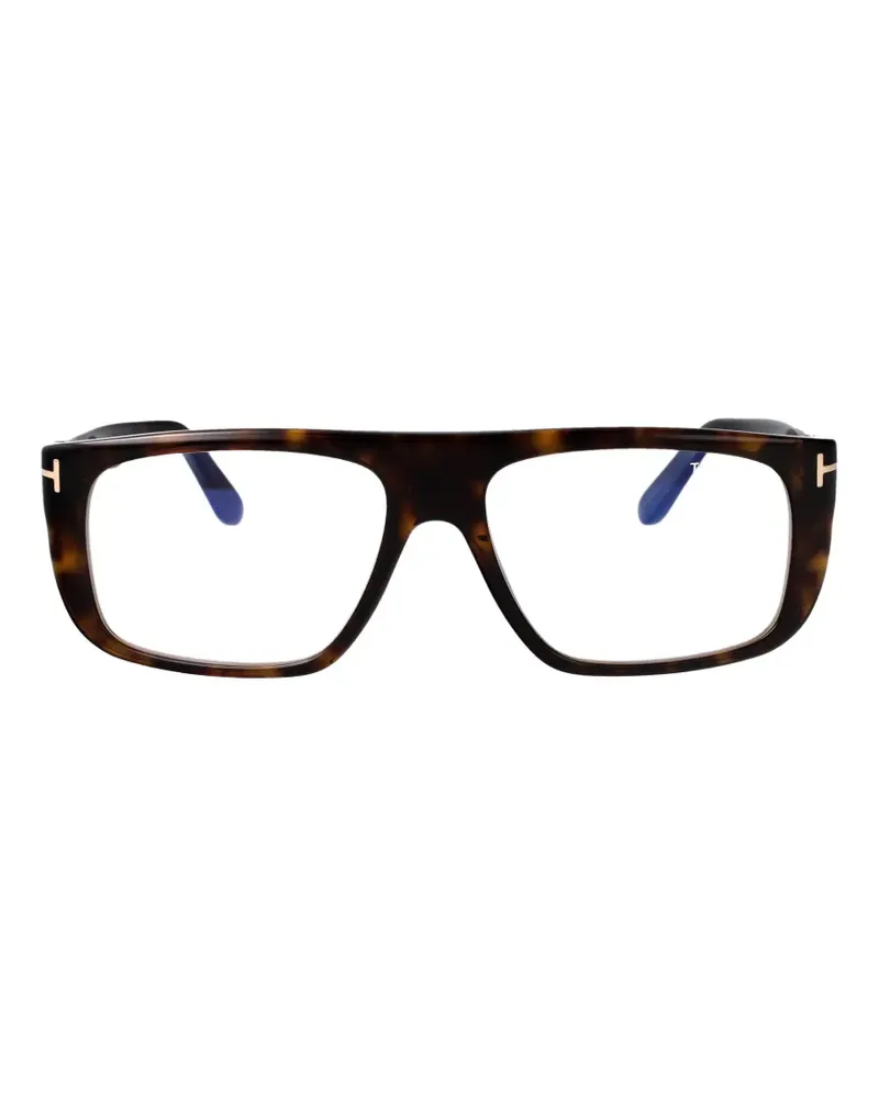 Tom Ford Brille mit eckigem Gestell - Braun Braun