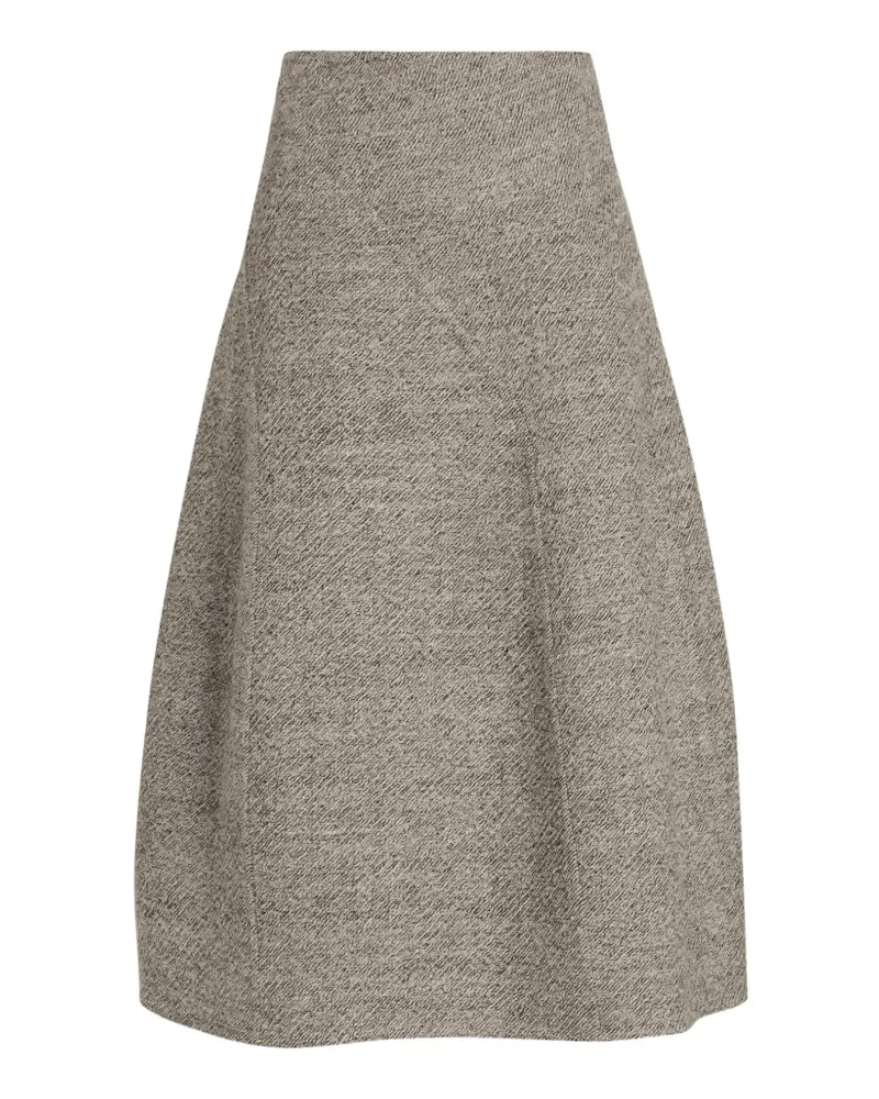 Proenza Schouler Gaelle skirt in double face melange outerwear - Grau Grau