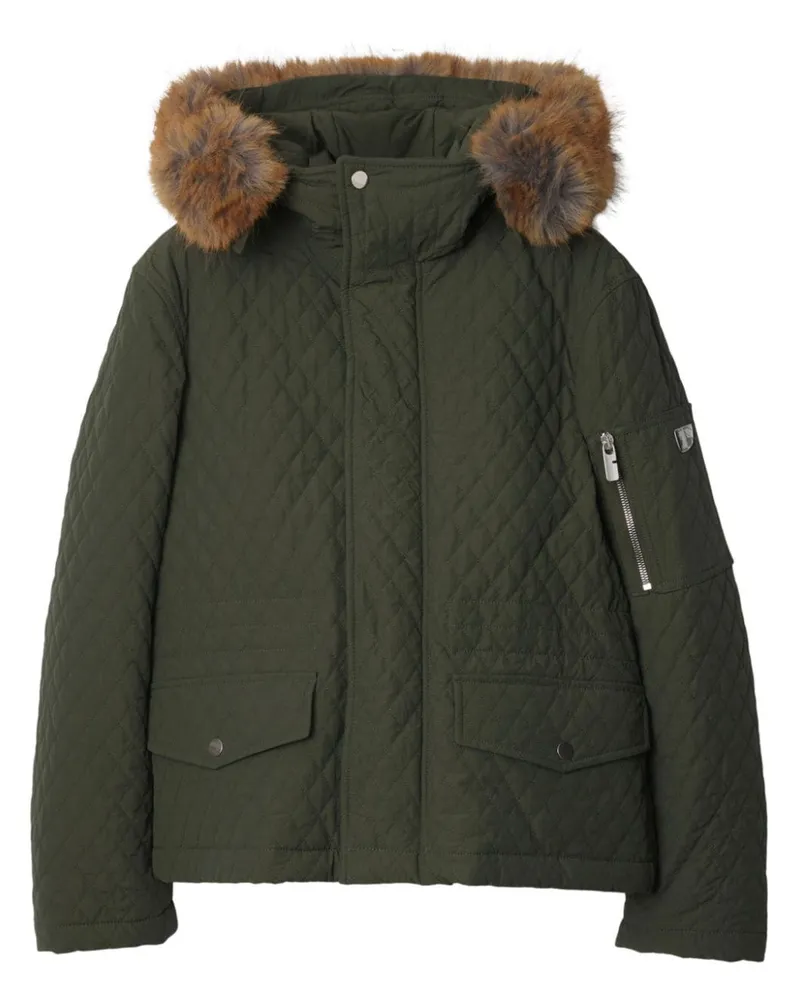 Burberry Gesteppte Jacke - Grün Grün