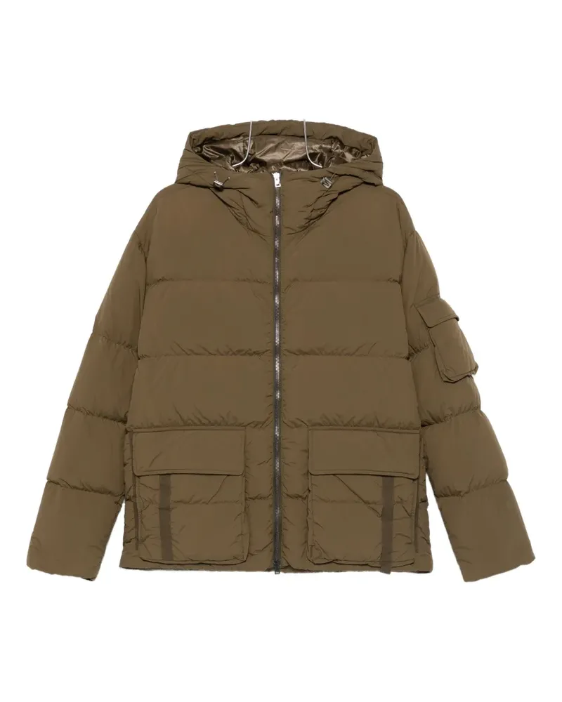 Herno Gesteppte Kapuzenjacke - Grün Grün