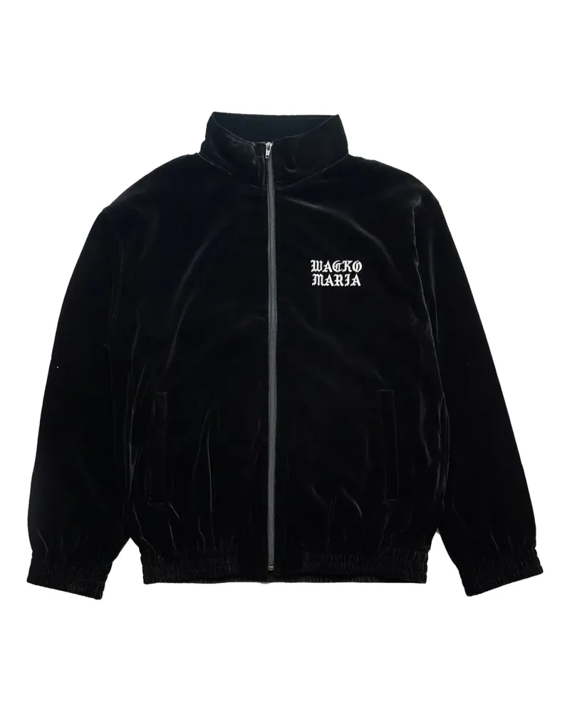 Wacko Maria Sportjacke aus Samt - Schwarz Schwarz