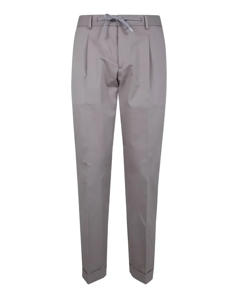 BARBA Rome pleated trousers - Grau Grau