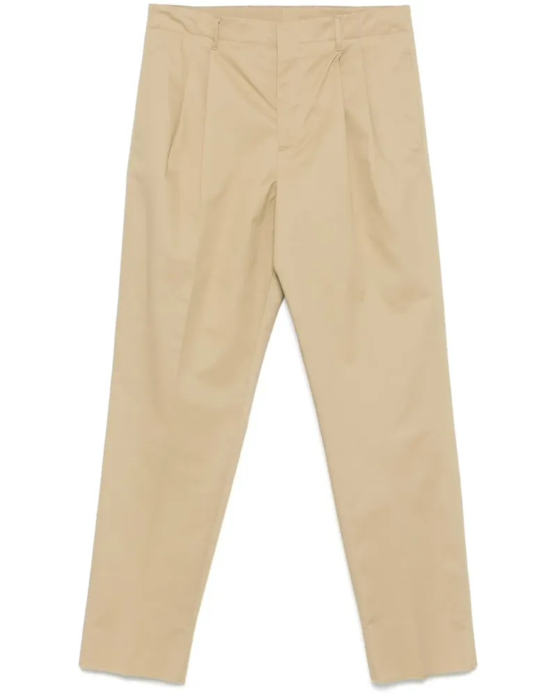 LARDINI Plissierte Tapered-Hose - Nude Nude