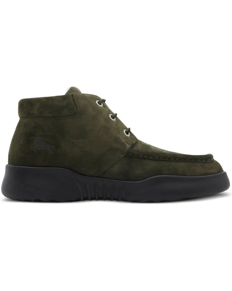 Burberry Stiefel aus Wildleder - Grün Grün