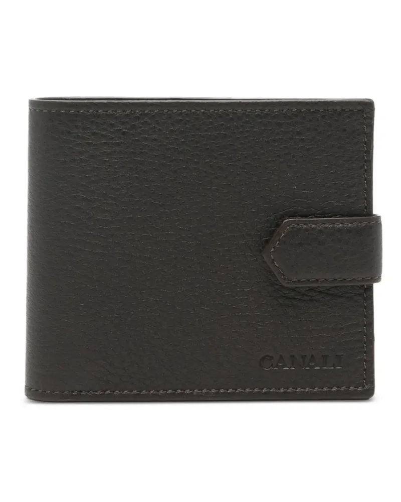 Canali Portemonnaie aus gekörntem Leder - Braun Braun