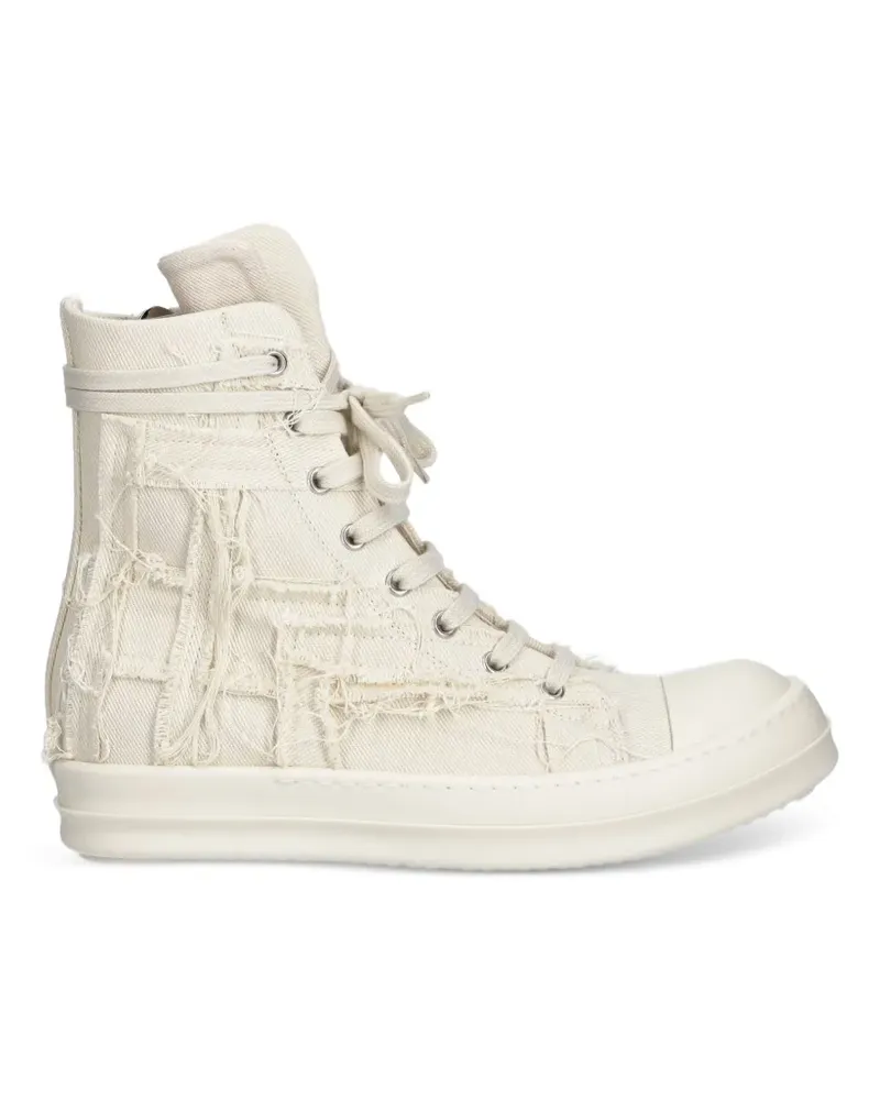 DRKSHDW by Rick Owens distressed high-top sneakers - Weiß Weiß