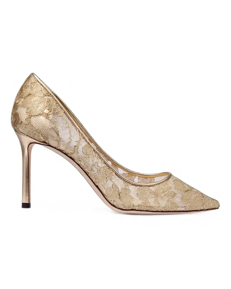 Jimmy Choo Romy Pumps mit Blumenspitze - Nude Nude