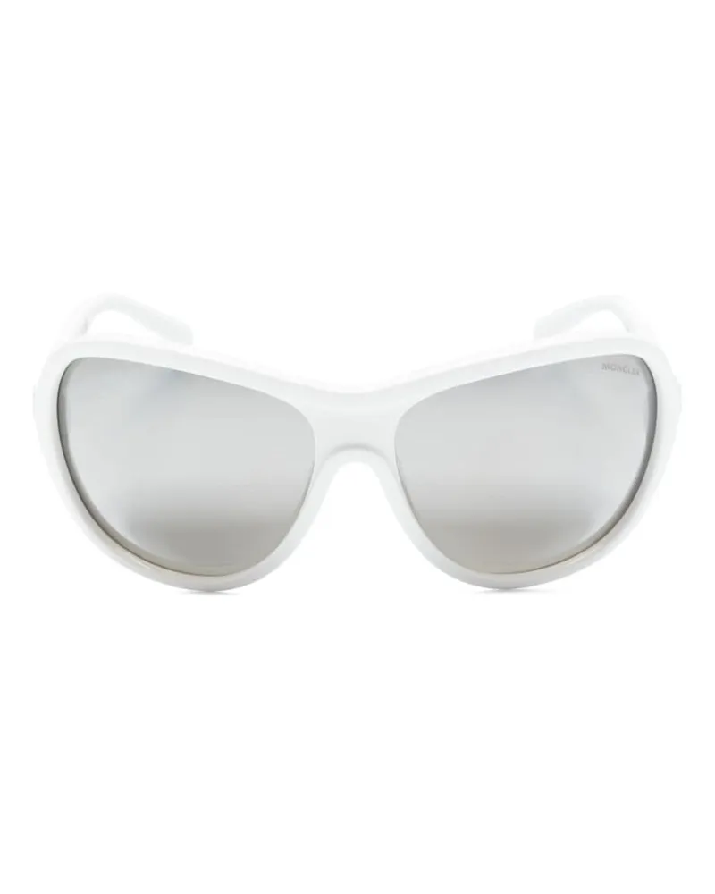 Moncler Ellesole Oversized-Sonnenbrille Weiß