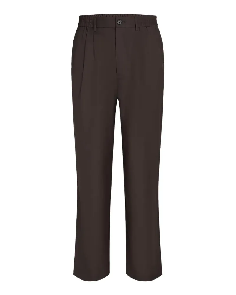 Karl Lagerfeld Klassische Bundfaltenhose - Braun Braun