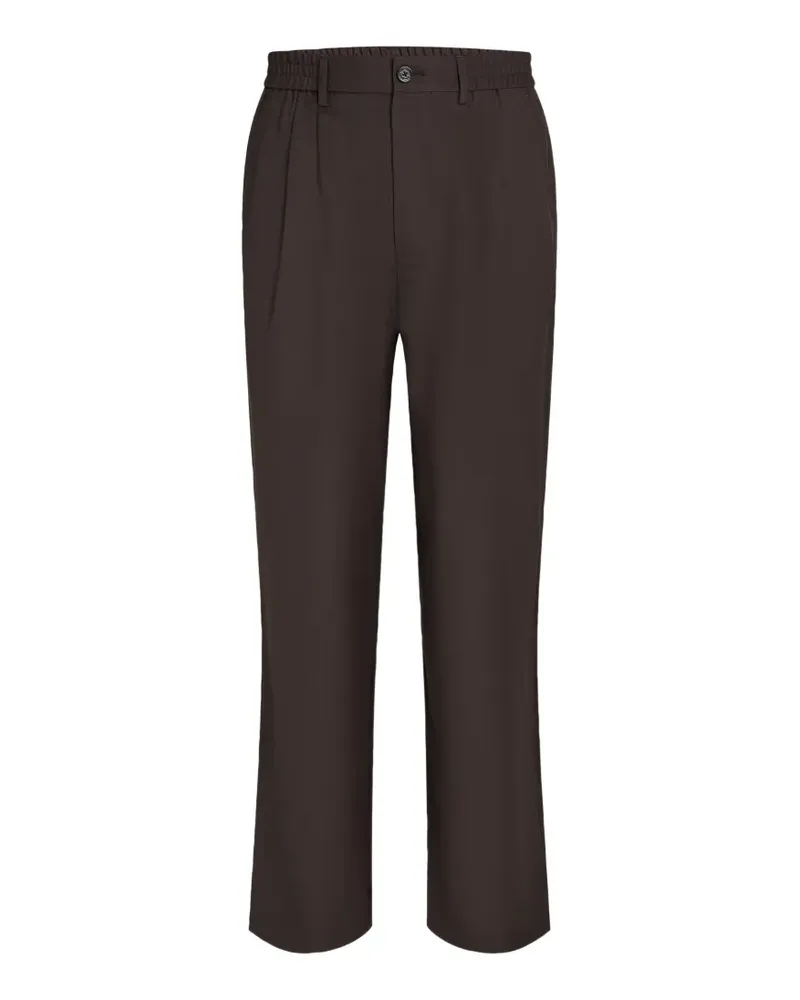 Karl Lagerfeld Klassische Bundfaltenhose - Braun Braun