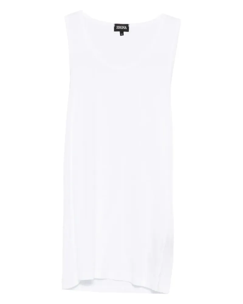 Ermenegildo Zegna ribbed tank top - Weiß Weiß