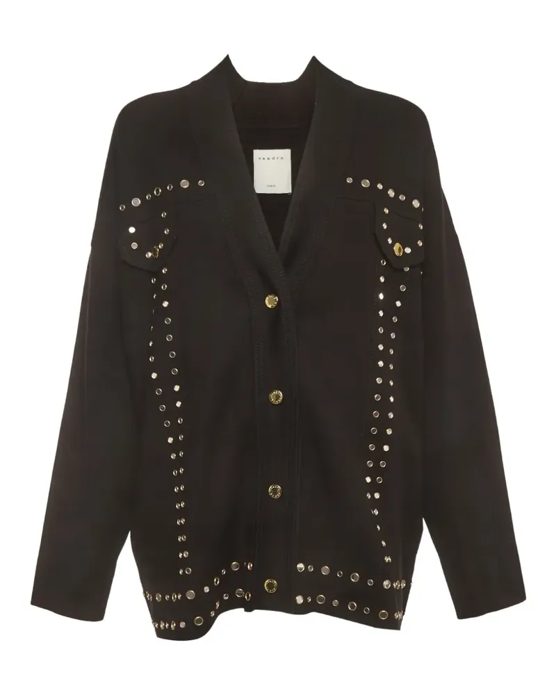 Sandro Bamo Cardigan - Schwarz Schwarz