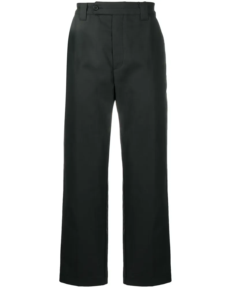 Kenzo Gerade Cropped-Hose - Schwarz Schwarz