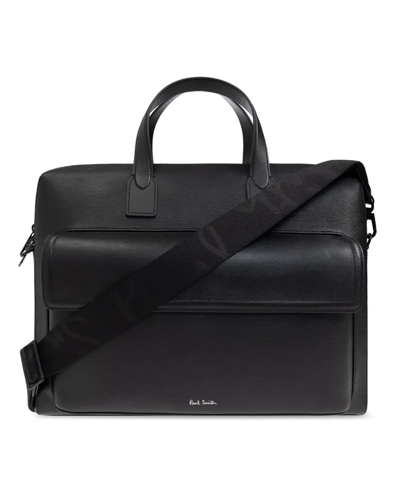 Paul Smith Laptoptasche aus Leder - Schwarz Schwarz