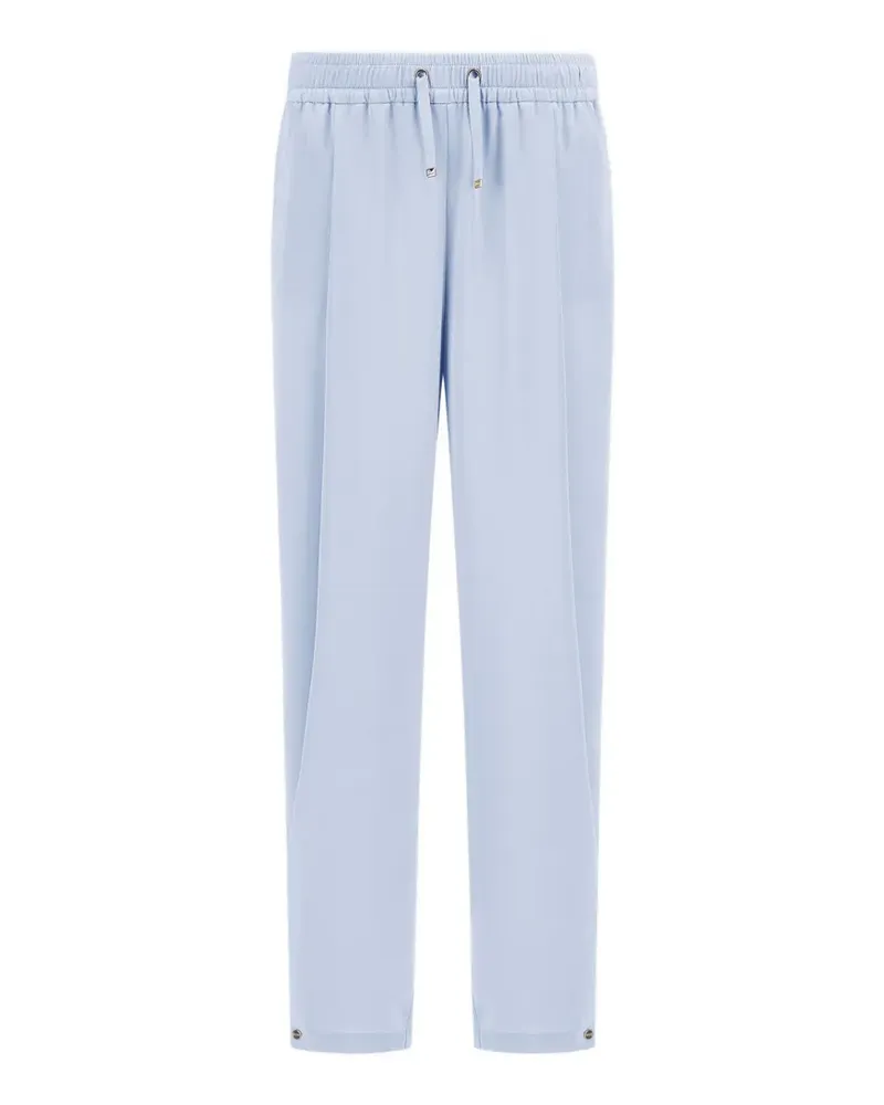 Herno Resort satin-finish straight trousers - Blau Blau