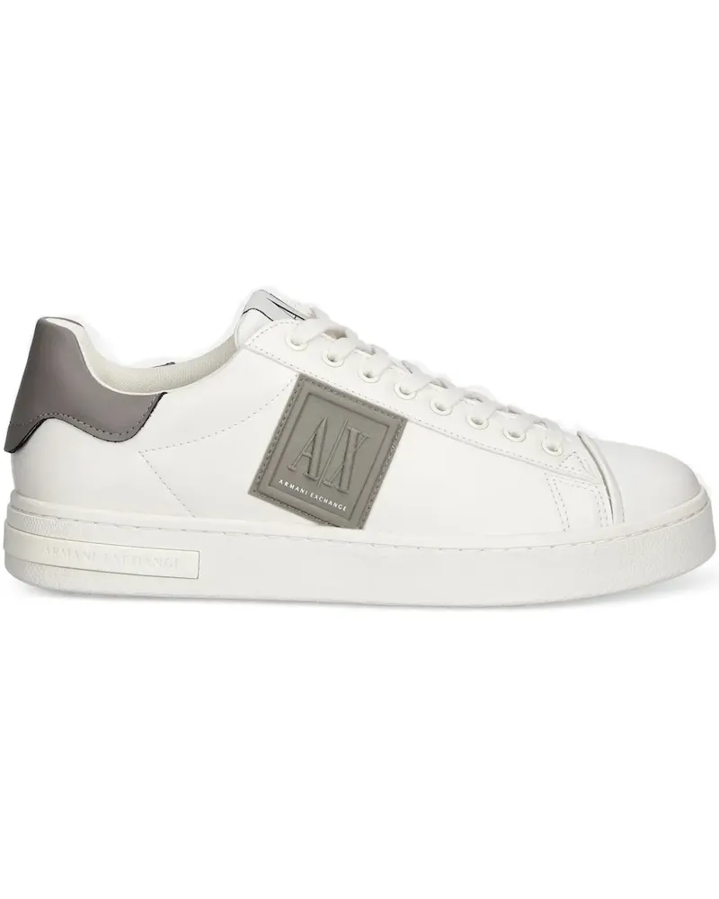 Armani Exchange Sneakers mit Logo-Schild - Weiß Weiß