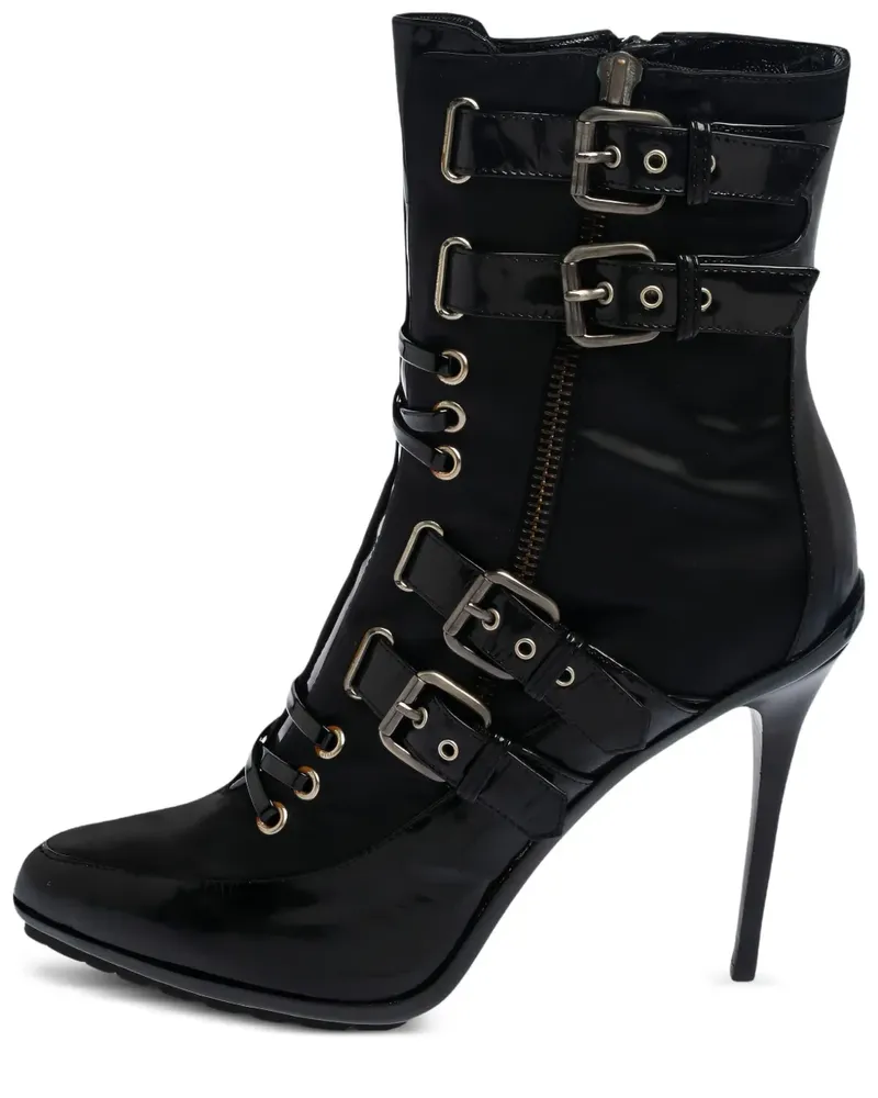 Le Silla Pre-owned Stiefel mit Schnallen 135mm - Schwarz Schwarz