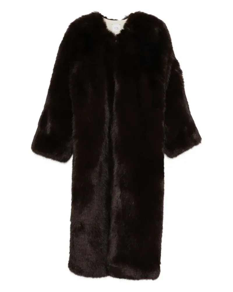 ALYSI Mantel aus Faux Fur - Braun Braun
