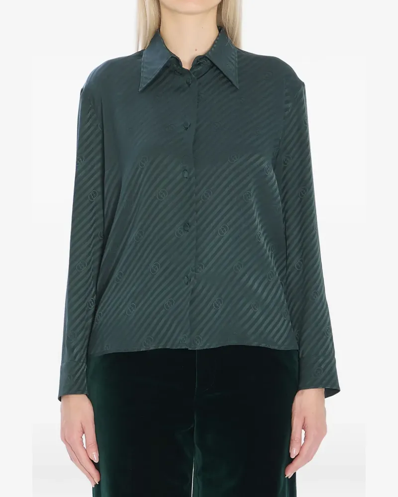 Gucci interlocking jacquard shirt - Grün Grün
