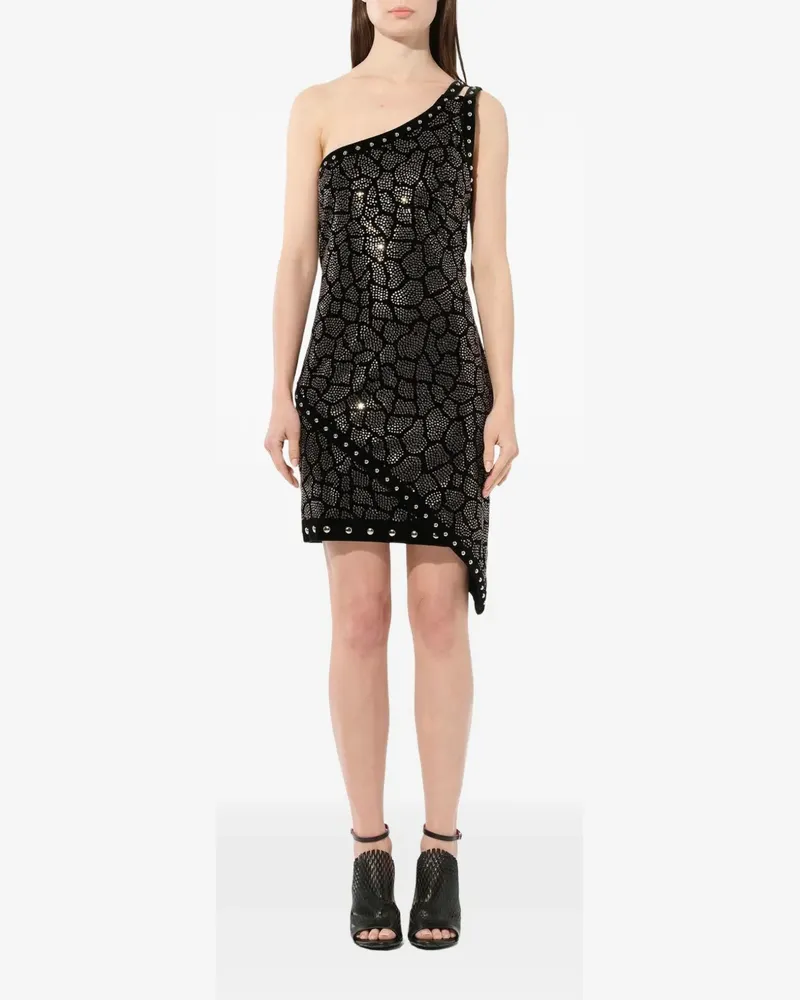 Balmain Minikleid mit Nieten - Schwarz Schwarz