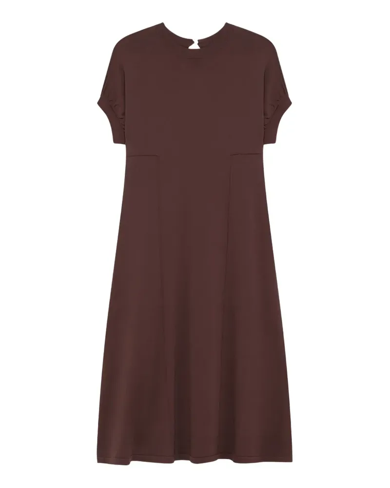 Alpha Studio short sleeve midi dress - Braun Braun