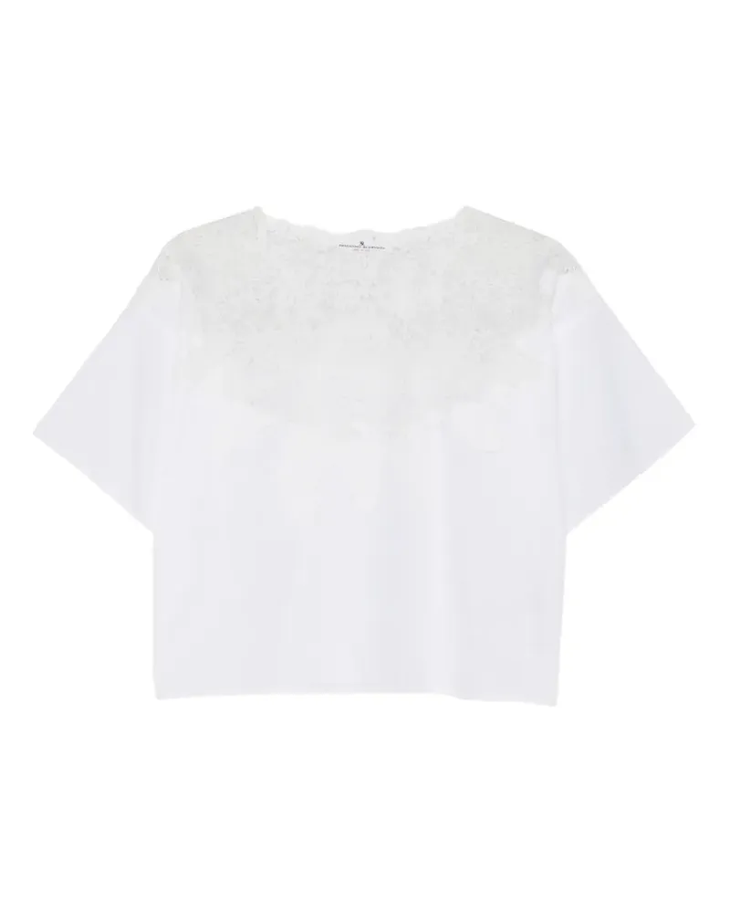 Ermanno Scervino lace-detail blouse - Weiß Weiß