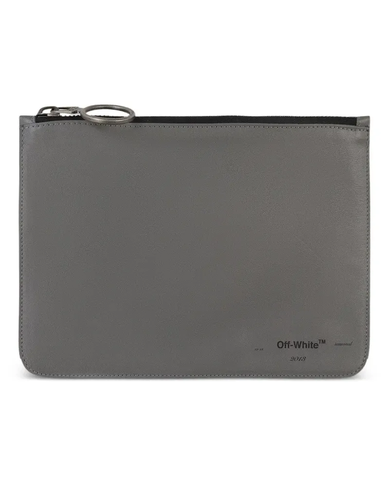 OFF-WHITE zip wallet - Grau Grau