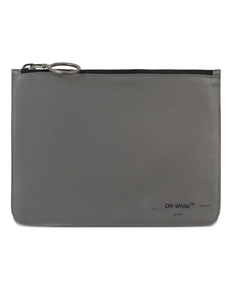 OFF-WHITE zip wallet - Grau Grau