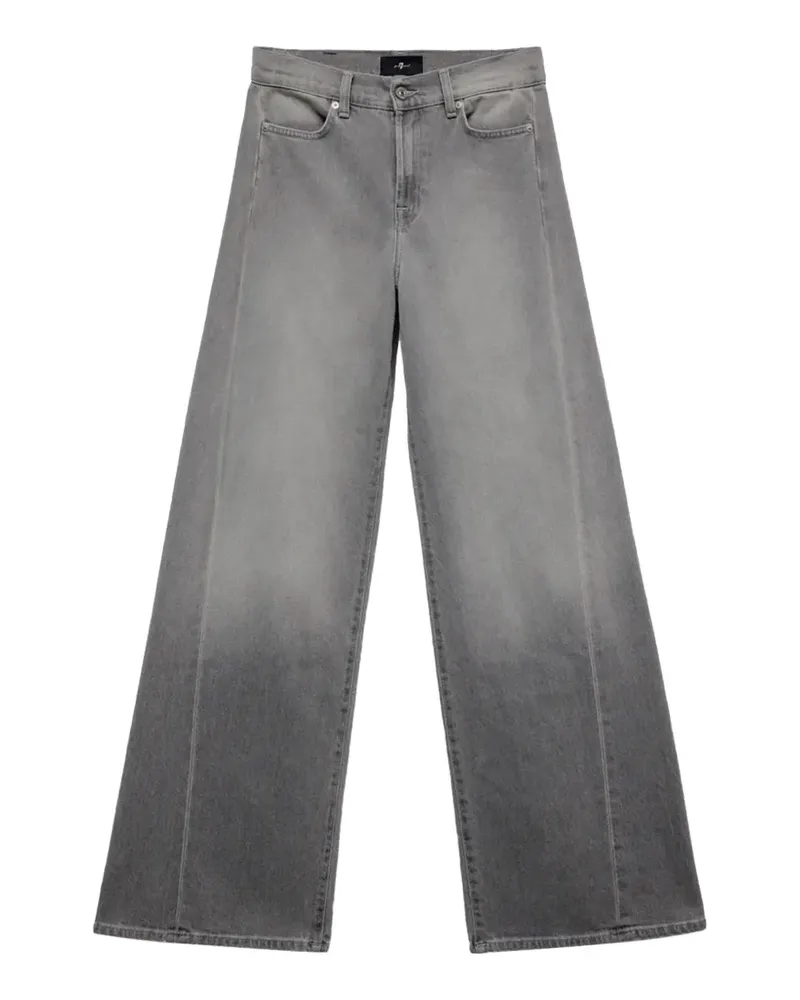 7 for all mankind Ausgeblichene Tailorless Lotta Wide-Leg-Jeans - Grau Grau