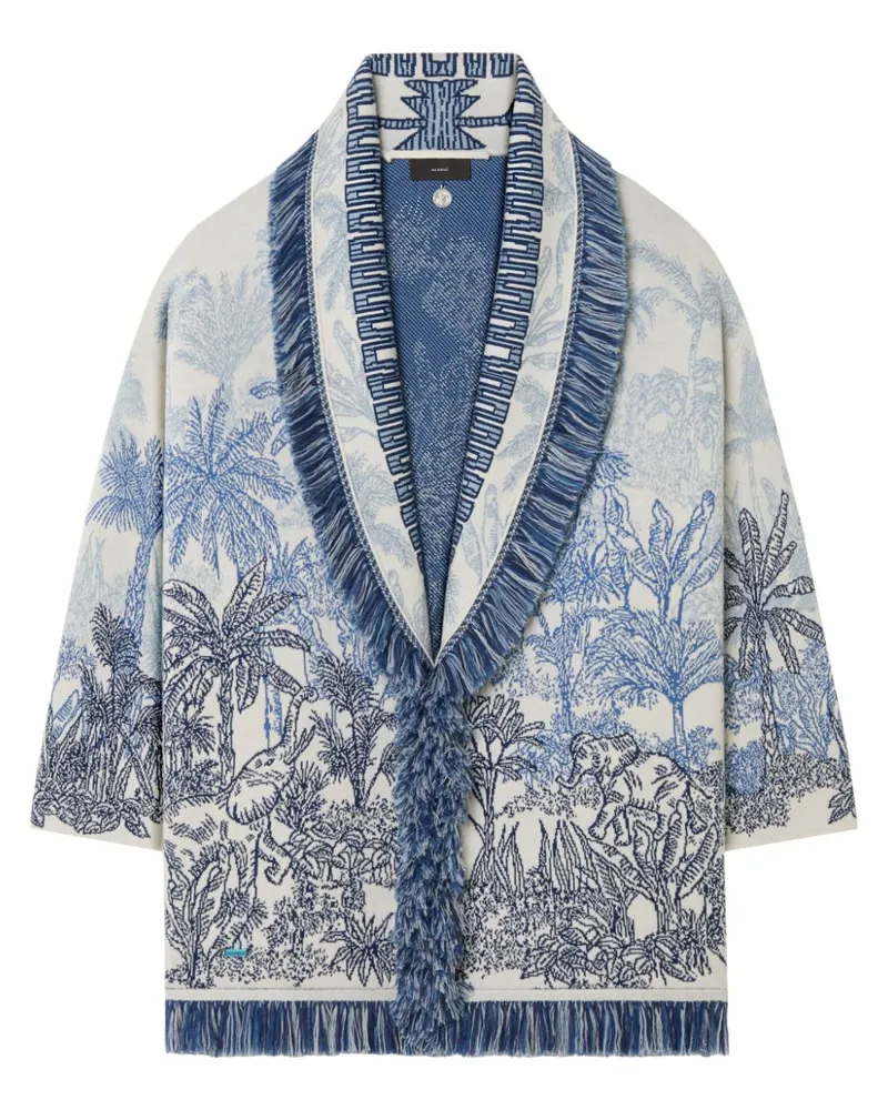 Alanui Jungle Toile de Jouy Cardigan - Blau Blau