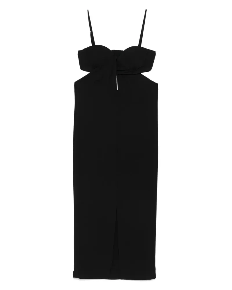 Patrizia Pepe Hemdkleid mit Cut-Out - Schwarz Schwarz