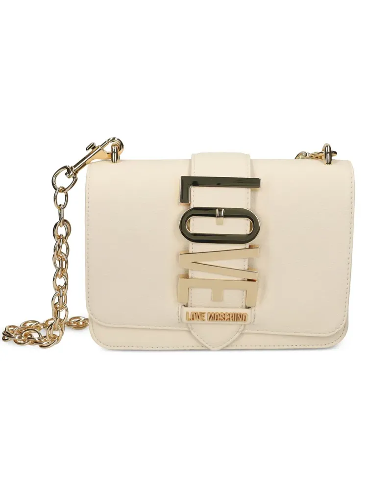 Moschino Umhängetasche mit Logo - Nude Nude