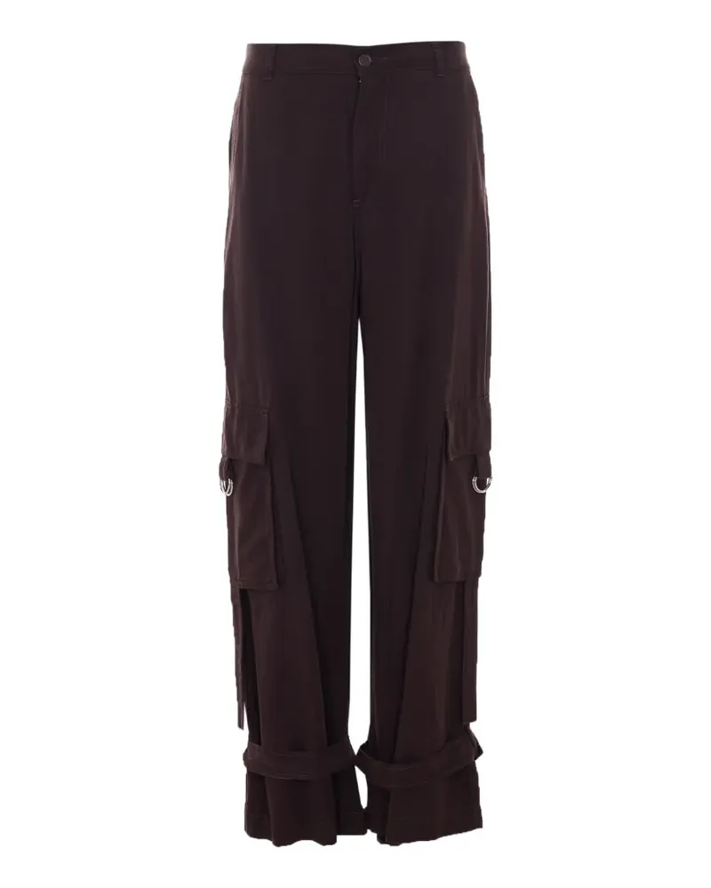 Liu Jo lace flared trousers - Braun Braun