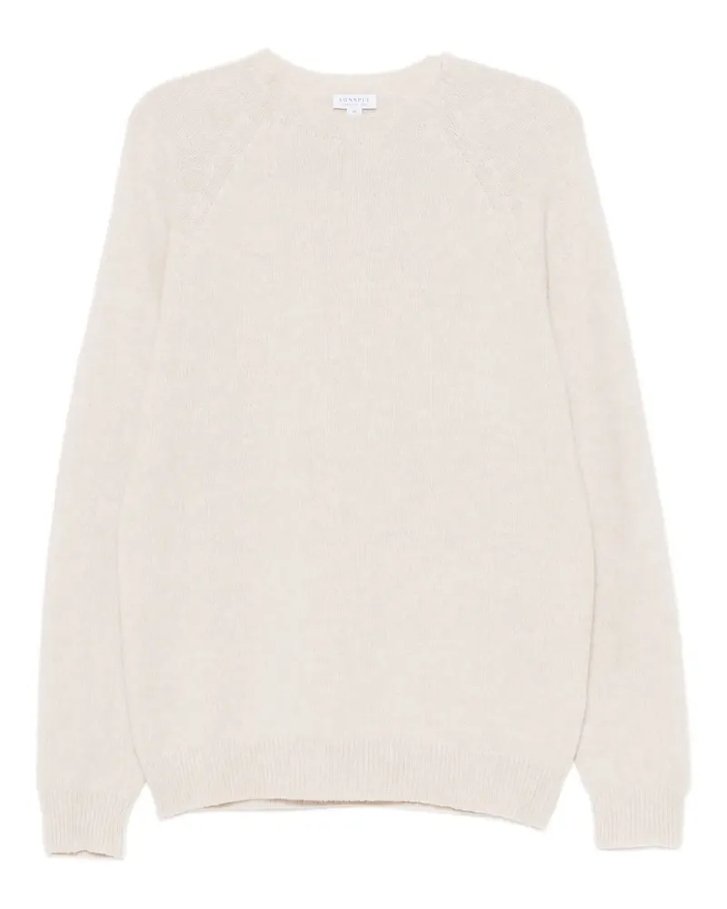 Sunspel lambs-wool jumper - Nude Nude