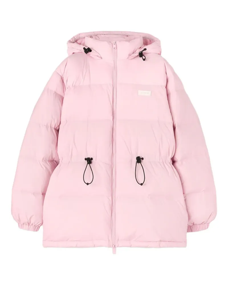 MSGM Kapuzenmantel mit Kordelzug - Rosa Rosa
