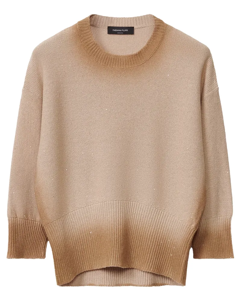 Fabiana Filippi Pullover mit Farbverlauf-Optik - Nude Nude