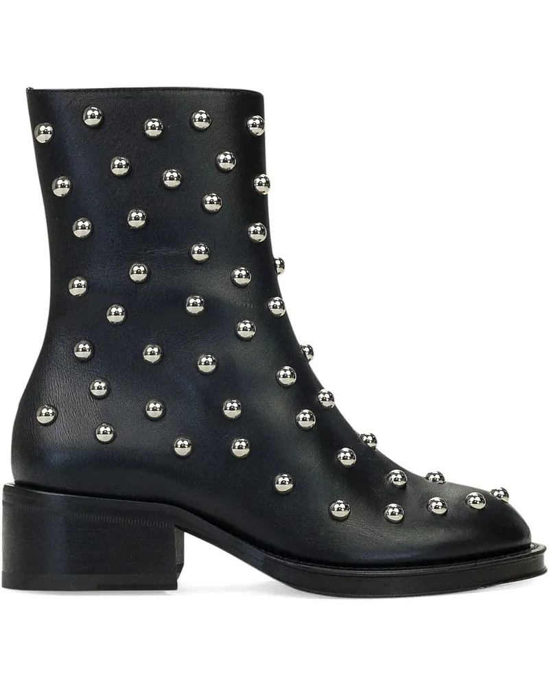 Lanvin Stiefel mit Nieten - Schwarz Schwarz