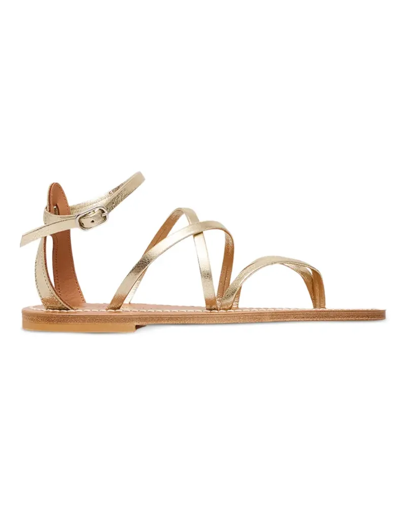 K.Jacques  Epicure multi-strap leather flat sandals - Gold Gold