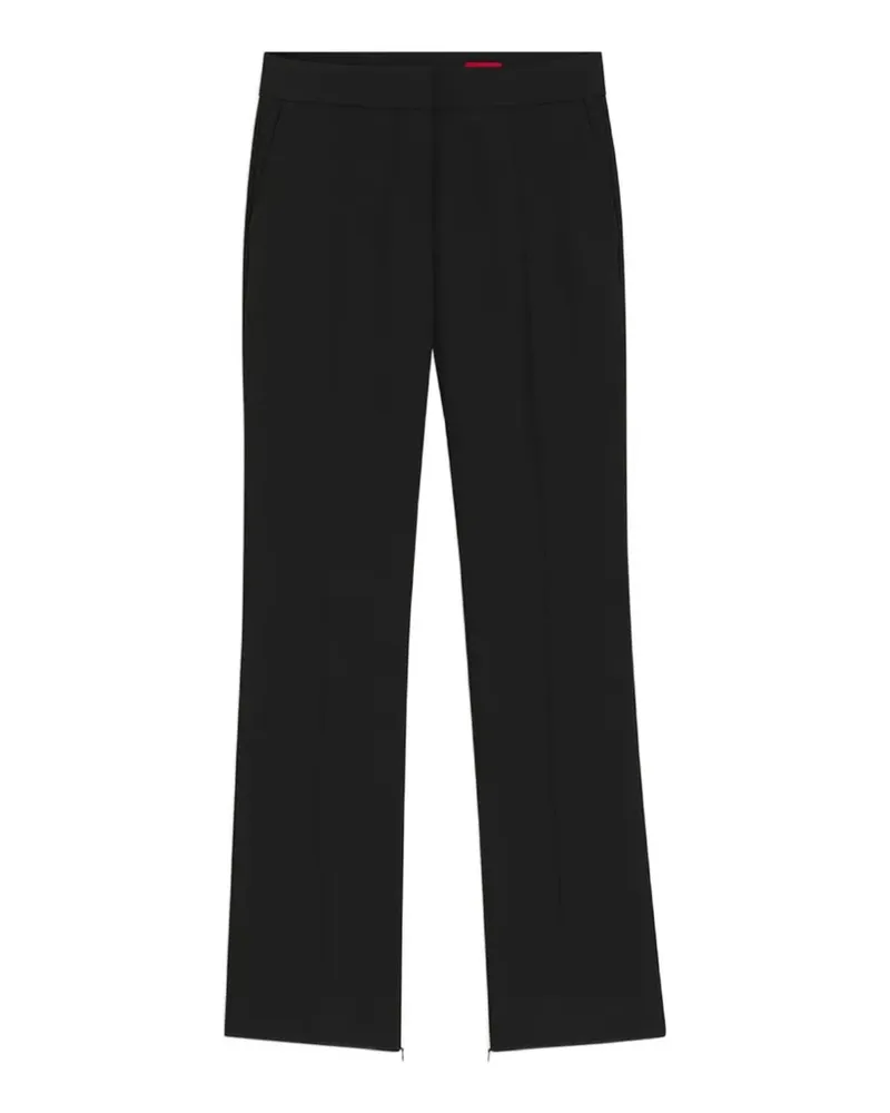 HUGO BOSS Schmale Hose aus Stretch-Twill - Schwarz Schwarz