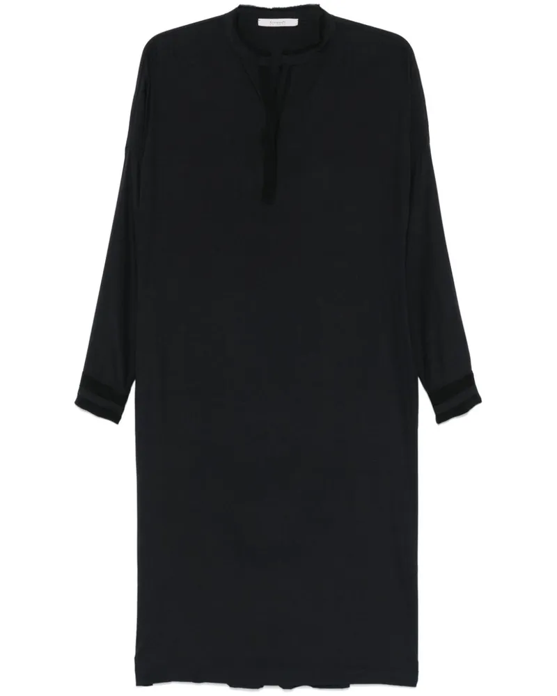 KristenseN Du Nord Hemdkleid aus Satin - Schwarz Schwarz