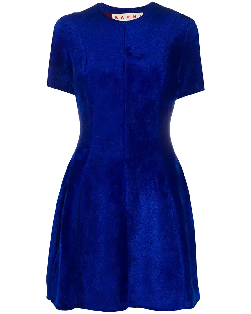 Marni Kleid mit elastischem Bund - Blau Blau