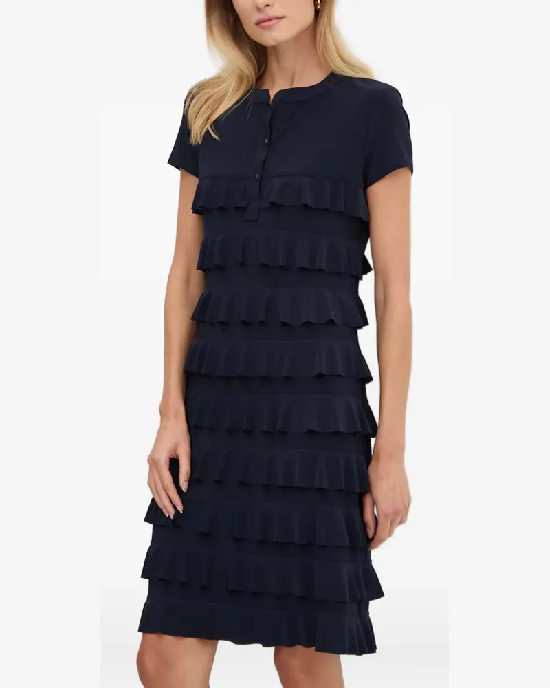 Joseph Ribkoff ruffled mini dress - Blau Blau