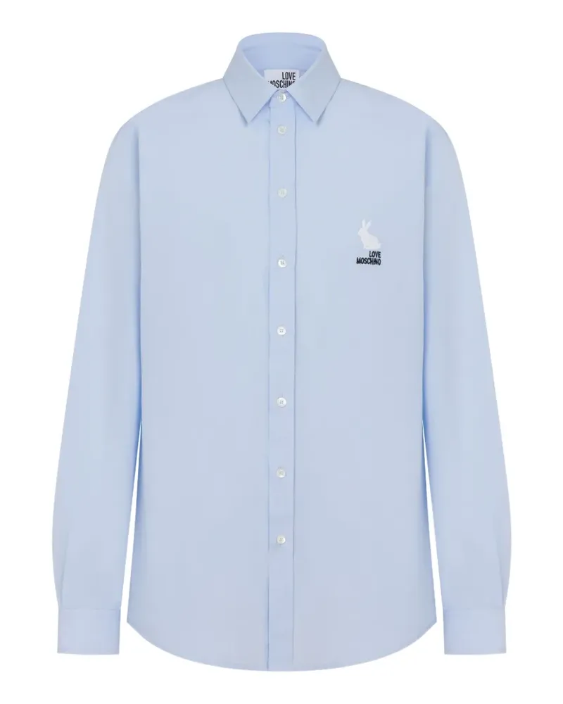 Moschino Hemd mit Stickerei - Blau Blau
