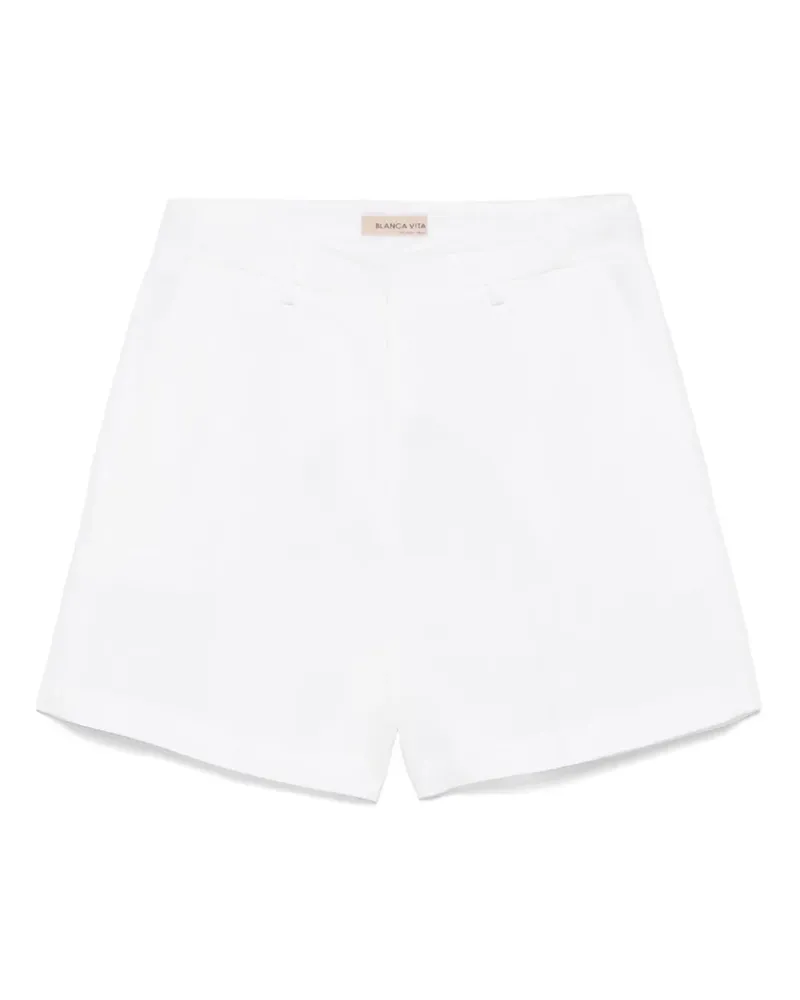 Blanca Shorts mit Bügelfalten - Weiß Weiß