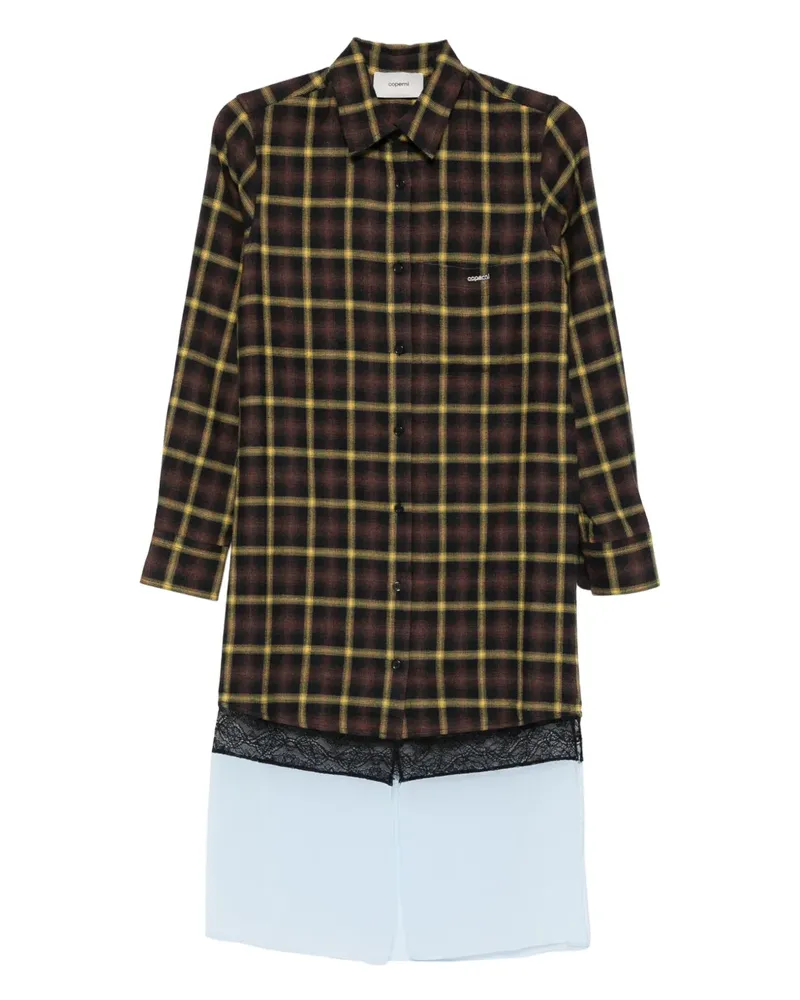 COPERNI Kleid im Layering-Look - Braun Braun