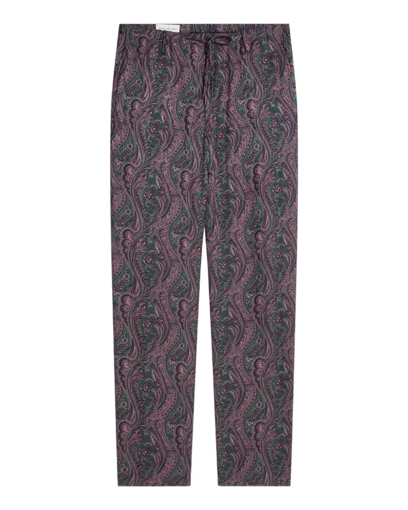 Dries van Noten Hose mit elastischem Bund - Violett Violett